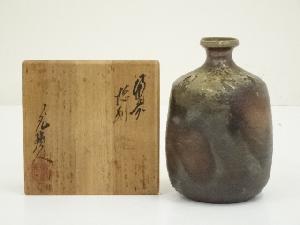 備前焼　日幡光顕造　徳利（共箱）